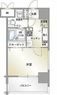 エンクレスト香椎【8階】の間取り