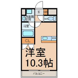 シティライフ池下西【102号室】の間取り