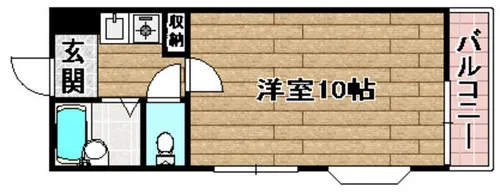 シティーライフ出丸【4階】の間取り