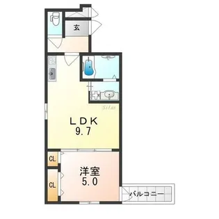 大阪府松原市天美東8丁目【アパート】の間取り