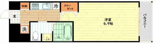 SERENiTE福島scelto【5階】の間取り