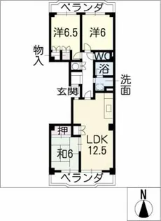 シーアイマンション第2本郷505【5階】の間取り