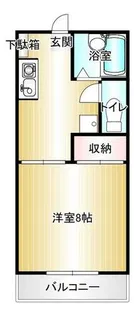 バードビューハイツ【103号室】の間取り