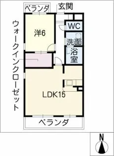 ローズコート【1階】の間取り