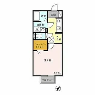 シャルム マノワール B【1階】の間取り