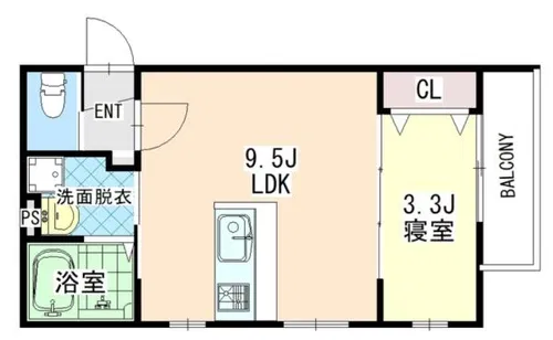 レーブ亀岡【2階】の間取り