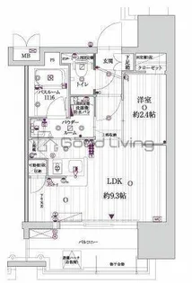 グランフォーレプライム高宮【7階】の間取り