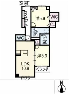 グラン・アーブル【1階】の間取り