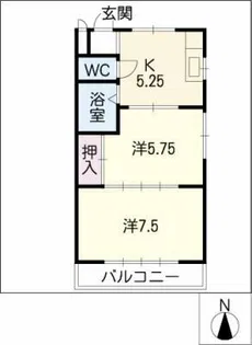 エポック城【2階】の間取り