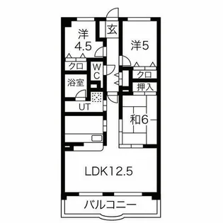 クレストヒルズ東山【2階】の間取り