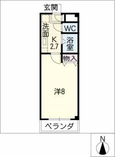 ロジュマン ウメツボ【2階】の間取り