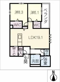 ザ リッツ刈谷【3階】の間取り