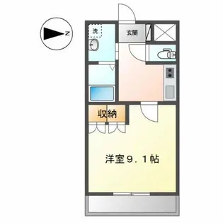 ハピネス幸【2階】の間取り