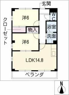 ルピナス武路【2階】の間取り