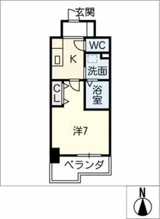 Atrio鶴舞【14階】の間取り