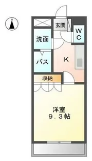 バンヴェール【1階】の間取り