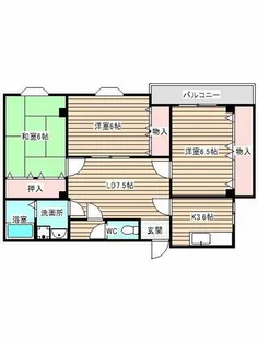 第5ハイツ卓【4階】の間取り