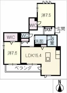 ネオソラージュ【4階】の間取り