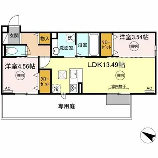 福岡県北九州市若松区用勺町【アパート】の間取り