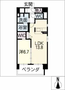 Mio・Rian【7階】の間取り