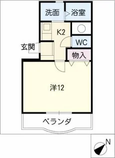 カント稲垣【1階】の間取り