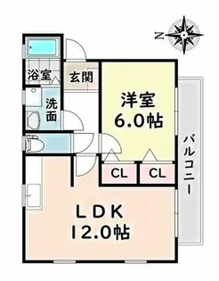 愛知県名古屋市南区呼続3丁目【アパート】の間取り