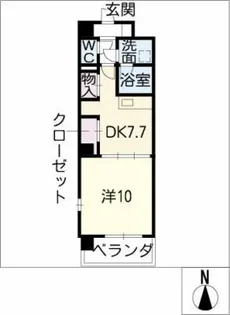 F.K.miyuki【4階】の間取り