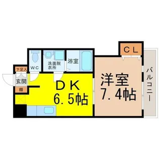 CLAIR HEIWA(クレールヘイワ)【7階】の間取り