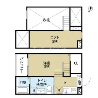Richhill北頭【1階】の間取り