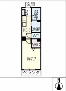 マストテラス菊井【1階】の間取り
