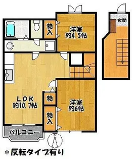 コンフォートコエモンⅡ【202号室】の間取り