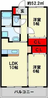 アクシオ足立【3階】の間取り