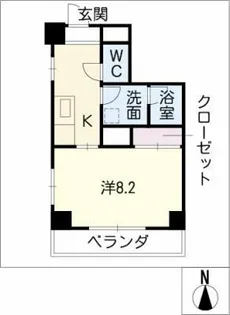 パレスM【4階】の間取り