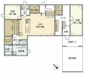 愛知県みよし市打越町新池浦【一戸建】の間取り