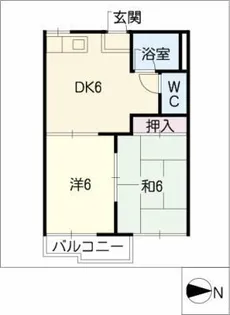 ベルメゾン枇杷島【2階】の間取り