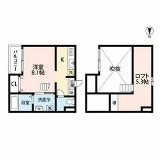 CONFORT大畑(コンフォールオオハタ)【2階】の間取り