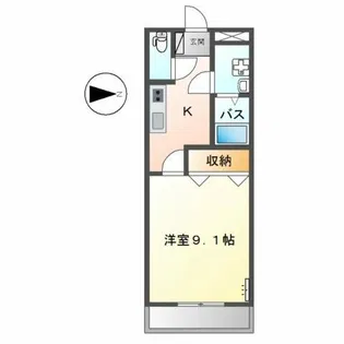 プチ・桃【2階】の間取り