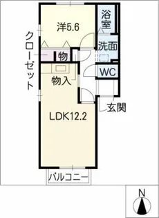 ピアコートHM【2階】の間取り
