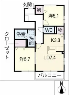 ビアンカ・パル【1階】の間取り