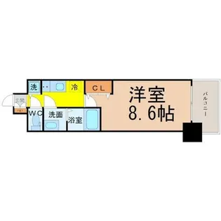 プレサンス鶴舞公園セラヴィ【8階】の間取り