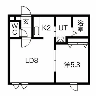 メトロサイドパレス24【205号室】の間取り