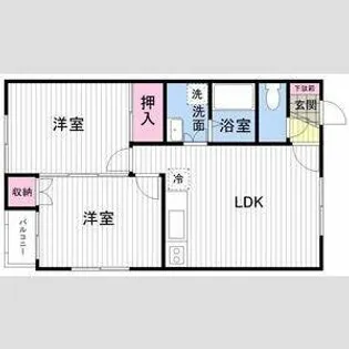 ローズ53【201号室】の間取り