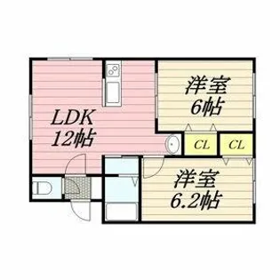 ルピナス花川【2階】の間取り