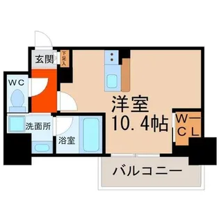 ハーモニーレジデンス名古屋EAST【8階】の間取り