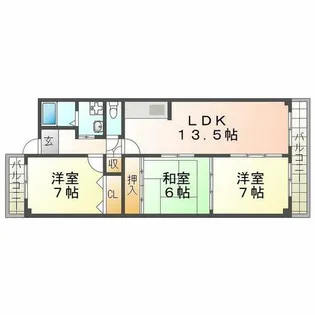 スエルテ松田【106号室】の間取り