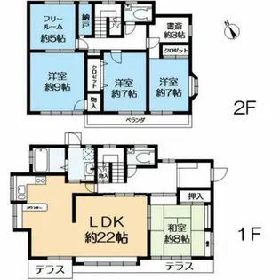 兵庫県三田市武庫が丘8丁目【一戸建】の間取り