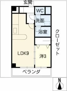 グランメゾンタツミ【2階】の間取り
