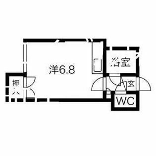 レ・クレージュ【206号室】の間取り