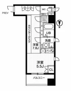 アーバンフラッツ瓦町【7階】の間取り