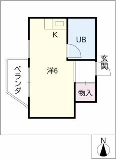 第8スカイパレス【4階】の間取り